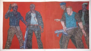 03. (1980) Mercenaries IV, acrylic on canvas, 305x584cm