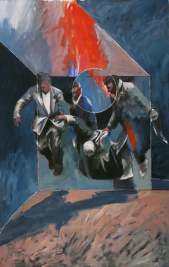 3. (1976) Untitled, oil and charcoal on canvas - 2